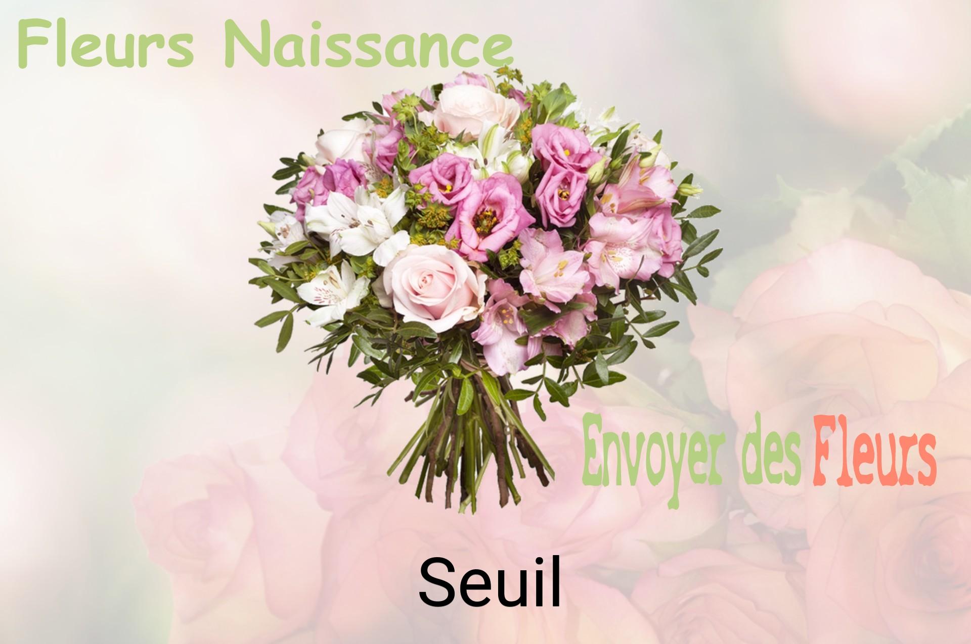Bouquet de fleurs de naissance livré à Seuil